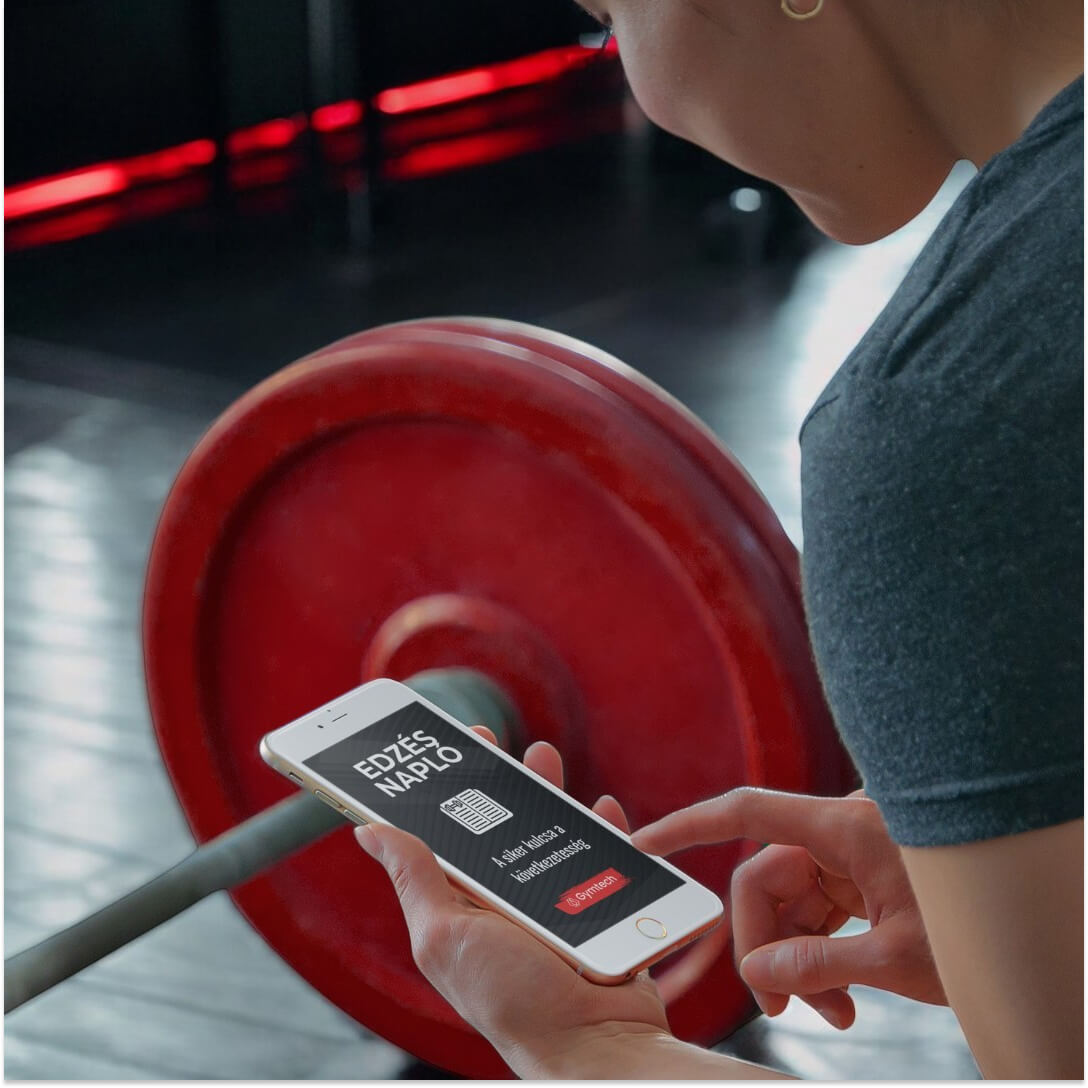 Gymtech edzésnapló – a tudatos fejlődés és következetes edzés eszköze - mobilon edzés közben
